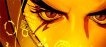  animated animated_gif blinking close-up eye_of_horus eyelashes face facial_tattoo heads-up_display helmet holographic_monitor lowres marco_nelor overwatch pharah_(overwatch) solo tattoo thick_eyebrows 