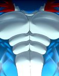  abrahamsillo abs anthro anthrofied blue_skin faceless_male male mammal mega_evolution mega_swampert muscular navel nintendo pecs pok&eacute;mon pok&eacute;mon_(species) solo swampert video_games 