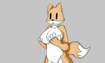  2018 anthro breasts canine digital_drawing_(artwork) digital_media_(artwork) female fox fur hi_res holding_breast looking_at_viewer mammal nude open_mouth simple_background solo sweepyy 
