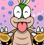  2018 anthro better_version_at_source claws koopaling lemmy_koopa male mario_bros mrxphilip nintendo signature tongue tongue_out video_games 