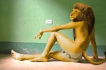  absurd_res anthro balls butt edit feline hi_res lion male mammal nude penis photo_manipulation photomorph sitting solo thefuckinoverlord 