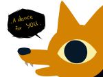  4:3 ambiguous_gender blue_eyes bodoodles canine fangs fox fur gregg_(nitw) mammal night_in_the_woods solo yellow_fur 