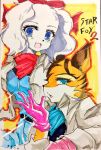  anthro canine clothing duo fay_spaniel feline female gloves hi_res long_ears mammal miyu_lynx nintendo saveless star_fox video_games 