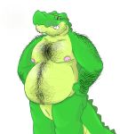  alligator animal_genitalia anthro beard belly belly_hair big_belly body_hair chest_hair crocodilian eyewear facial_hair gator_(artist) genital_slit glasses hairy_belly happy_trail male mature_male musclegut muscular muscular_male nipples nude overweight overweight_male reptile scalie slit smile smirk solo the_bogosphere 