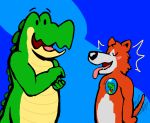  alligator anthro canine crocodilian gator_(artist) happy male mammal reptile scalie tagme the_bogosphere 