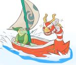  alligator anthro blush boat crocodilian duo gator_(artist) green_tunic king_of_red_lions male nintendo reptile rex scalie the_bogosphere the_legend_of_zelda vehicle video_games water wind_waker 
