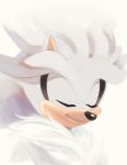 blissful freedomfightersonic hedgehog male mammal silver_the_hedgehog solo sonic_(series) white_fluff 