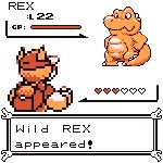  &lt;3 alligator anthro backpack crocodilian digital_media_(artwork) english_text gator_(artist) gauge hat nintendo pixel_(artwork) pok&eacute;mon reptile rex scalie sprite standing text video_games 