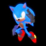  3d_(artwork) 3d_model black_background dark_background digital_media_(artwork) glowing hedgehog male mammal nibroc-rock simple_background solo sonic_(series) sonic_the_hedgehog 