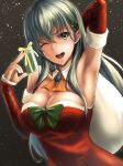  christmas cleavage kantai_collection kokuzoo suzuya_(kancolle) 
