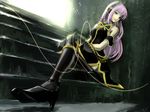  doublex green_eyes high_heels highres long_hair megurine_luka pink_hair shoes sitting sitting_on_stairs skirt solo stairs vocaloid 