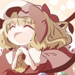  ^_^ bad_id bad_pixiv_id chibi closed_eyes doromizu fang flandre_scarlet smile solo touhou 