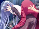  :d \o/ arms_up ass blue_hair blush comsome faceless faceless_male game_cg inugahora_an long_hair looking_back motion_blur open_mouth outstretched_arms panties panties_under_pantyhose pantyhose purple_eyes school_uniform shikura_yoshika skirt skirt_flip skirt_lift smile solo_focus teasing thighband_pantyhose underwear very_long_hair 