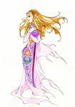  blonde_hair dress himekawa_akira instrument ocarina pointy_ears princess_zelda solo the_legend_of_zelda the_legend_of_zelda:_ocarina_of_time torn_clothes 