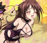  animated animated_gif bdsm bondage bondage_outfit bounce bouncing_breasts bound breasts brown_hair cleavage collar garter_belt large_breasts mitsuki_sohara sakurai_tomoki slave sora_no_otoshimono spanking whip whipping 