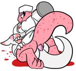  amazon_position anthro butt catherine_(gregory_horror_show) clothed clothing domination duo erection female female_domination gregory_horror_show kobold lizard male male/female male_penetrating needle nude nurse nurse_uniform penetration penis pink_scales pussy reptile scales scalie sex syringe trout_(artist) uniform vaginal vaginal_penetration 