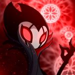 ambiguous_gender arthropod demon diarist grimm_(hollow_knight) hollow_knight insect male red_eyes solo standing 