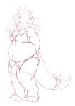  ajira anthro belly blush bra clothed clothing crossdressing dragon male mature_male slightly_chubby underwear アジラ 