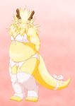  ajira anthro belly blush bra clothed clothing crossdressing dragon kemono male mature_male old slightly_chubby underwear アジラ 