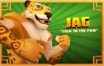  anthro feline green_eyes jag jaguar looking_at_viewer male mammal muscular promo smash_champs solo unknown_artist video_games 