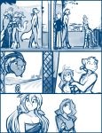 2018 anthro canine clothed clothing comic digitigrade feline female flora_(twokinds) fur group hair human humanoid keidran keith_keiser madam_reni_(twokinds) magic magic_staff male mammal maren_taverndatter monochrome mrs_nibbly_(twokinds) natani portal raine_(twokinds) sketch staff stripes sythe_(twokinds) tiger tom_fischbach trace_legacy twokinds unconscious webcomic wolf zen_(twokinds) 