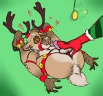  &lt;3 2017 anal anthro antlers anus balls bdsm bondage bound brown_fur cervine christmas clothed clothing cock_and_ball_torture cock_ring cum cum_on_face cum_on_own_face cum_on_self domination duo folded footwear fur green_background hands-free high_heels holidays horn hypnosis jingle_bells legs_behind_head male mammal mind_control orgasm pendulum penis reindeer shoes simple_background solo_focus spiral_eyes stepping_on_penis submissive submissive_male yagi-no-baka 