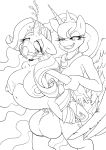  &lt;3 2018 abdominal_bulge anthro anthrofied areola balls breasts cum dickgirl dickgirl/female equine female friendship_is_magic horn intersex intersex/female kandlin mammal monochrome my_little_pony nipples princess_luna_(mlp) rarity_(mlp) saliva sex tears unicorn whitekitten winged_unicorn wings 