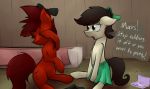 bow clothed clothing crossdressing dialogue digital_media_(artwork) duo earth_pony equine girly hair_bow hair_ribbon horse makeup male mammal mars_miner marsminer my_little_pony pone_keith pony ribbons 