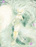  2018 4_toes 5_fingers anthro breasts detailed_background digital_media_(artwork) elvofirida female looking_at_viewer nipples partially_submerged pussy solo toes unknown_species water yellow_eyes 