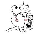  2017 anthro anus areola bent_over big_butt breasts bulge butt cat clitoris clothed clothing digital_media_(artwork) duo eddie_puss erect_nipples erection eyelashes feline female half-closed_eyes implied_incest kneeling looking_at_viewer looking_back male mammal mature_female mother mother_and_son mother_puss nipples nude one_eye_closed parent presenting presenting_anus presenting_hindquarters presenting_pussy pussy reccand smile son the_complex_adventures_of_eddie_puss wink 