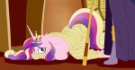  2018 bdsm bondage bound breasts captured collar equine female friendship_is_magic gag gagged horn magic_inhibitor mammal mummification mummified my_little_pony princess_cadance_(mlp) slave spiderweber winged_unicorn wings 