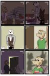  2018 anthro bear beaver buckteeth clothed clothing comic donkey equine female horse jennifer_(study_partners) lagomorph lisa_(study_partners) male mammal mustelid open_mouth otter polar_bear rabbit rodent sarah_(study_partners) study_partners teeth thumbs_up thunderouserections tongue woody_(study_partners) young 