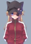  animal_hat badge bangs black_hat blackheartxiii blue_eyes blush breasts brown_hair button_badge cabbie_hat cat_hat closed_mouth evangelion:_3.0_you_can_(not)_redo expressionless eyepatch grey_background hair_between_eyes hands_in_pockets hat hat_ornament highres jacket lips long_hair long_sleeves looking_at_viewer medium_breasts neon_genesis_evangelion one_eye_covered parted_bangs pocket rebuild_of_evangelion red_jacket shaded_face shikinami_asuka_langley simple_background skull solo souryuu_asuka_langley star straight_hair track_jacket turtleneck two_side_up upper_body 