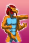  anthro dragon facial_hair goatee jumell male nude sketch solo 