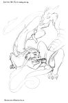  2004 dragon duo eastern_dragon erection feral jumell male male/male penis sketch 