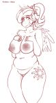  2018 anthro areola big_breasts breasts butt digital_drawing_(artwork) digital_media_(artwork) dragk equine female friendship_is_magic hair horn horse long_hair looking_at_viewer mammal my_little_pony nipples nude princess_celestia_(mlp) pussy simple_background smile solo thick_thighs winged_unicorn wings 