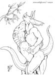  anthro chris_sawyer dinosaur male nude smile tagme 