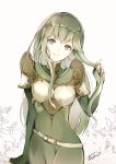  armor atoatto elbow_gloves fingerless_gloves fire_emblem fire_emblem:_monshou_no_nazo fire_emblem_echoes:_mou_hitori_no_eiyuuou gloves green_eyes green_hair headband long_hair paola pegasus_knight smile solo 