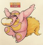  1_toe 2017 action_pose alternate_color anthro belly biceps biped claws english_text eye_markings fak&eacute;mon featureless_crotch firefightdex fluffy fluffy_tail front_view full-length_portrait fur glowing glowing_tongue hatching_(technique) hi_res lickitung long_tongue male marker_(artwork) markings mask_(marking) mfanjul mixed_media multicolored_skin musclegut nintendo no_pupils nude on_one_leg open_mouth orange_fur orange_markings orange_skin orange_tail overweight overweight_male pen_(artwork) pink_skin pink_tongue pok&eacute;mon pok&eacute;mon_(species) portrait pose raised_arm raised_leg reptile scalie shadow simple_background solo standing text toe_claws tongue toony traditional_media_(artwork) two_tone_skin video_games white_background white_claws white_eyes 
