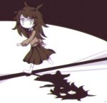  bags_under_eyes brown_hair care chromatic_aberration crying different_shadow highres messy_hair muted_color no_mouth pale_skin petscop running tears wide-eyed yatsunote 