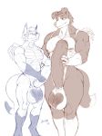  &lt;3 anthro balls big_balls canine duo erection filut fox frottage huge_balls humanoid_penis hybrid hyper hyper_balls hyper_penis jin_(jindragowolf) jindragowolf male male/male mammal masturbation muscular muscular_male pecs penis precum sex sketch smile standing uncut vein veiny_balls wings 