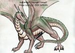  2000 claws dragon dripping erection horn looking_at_viewer male penis scalie smile solo ssthisto_(artist) western_dragon wings 