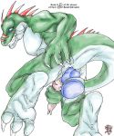  anal anal_masturbation anthro blue_eyes claws dildo erection guan lizard looking_back male masturbation muscular muscular_male penile_masturbation penis randomdragon rear_view reptile scalie sex_toy smile smirk solo 