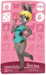  2018 animal_crossing anthro blonde_hair blush blush_stickers bonbon_(animal_crossing) bottomless breasts clothed clothing dot_eyes english_text eyelashes featureless_crotch female fur grey_fur hair hand_on_hip lagomorph looking_at_viewer mammal minus8 nintendo pink_background pose rabbit rabbit_tail raised_leg shirt short_hair simple_background smile solo text v_sign video_games 