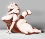  anthro armello big_breasts big_butt breasts butt canine clothed clothing female hair huge_breasts huge_butt huge_thighs looking_at_viewer mammal msvondran river_(armello) slightly_chubby solo thick_thighs voluptuous wolf 