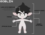  featureless_chest featureless_crotch female glania_(starmanjr) goblin grey_skin humanoid not_furry nude solo starmanjr 