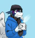  anthro beanie beverage clei coffee cup dragon hat male nameless00 solo windragon 