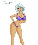  alternate_species bikini blues4th clothing human humanized mammal my_little_pony not_furry smile solo swimsuit trixie 