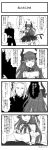  1girl 4koma bad_id bad_twitter_id blush check_translation closed_eyes comic commentary_request couch crossed_legs curled_horns dragon_horns dragon_tail elizabeth_bathory_(fate) elizabeth_bathory_(fate)_(all) facial_hair fang fate/apocrypha fate/extra fate/extra_ccc fate/grand_order fate_(series) greyscale highres holding holding_paper horns jabumaru long_hair monochrome open_mouth paper pointy_ears sitting sweat tail translation_request twitter_username vlad_iii_(fate/apocrypha) 