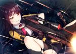  anthropomorphism blood girls_frontline gun wa2000_(girls_frontline) weapon wink yan_(nicknikg) 